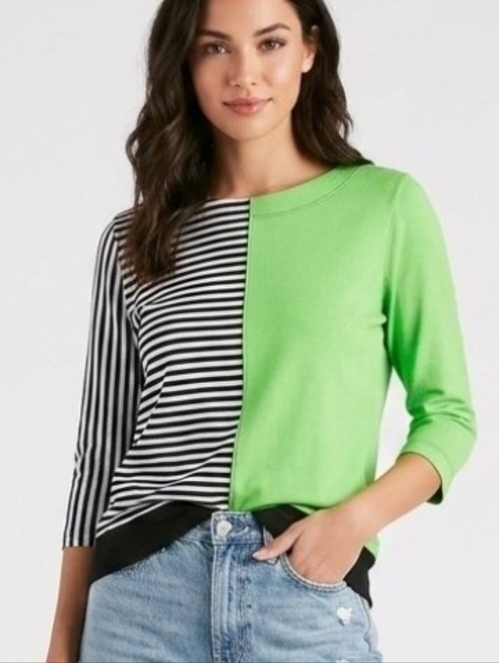 Vintage Y2K Cotton Blend Top Green Size M